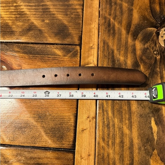 ARIAT BROWN LEATHER BELT WITH FAUX TURQUOISE SILVER BUCKLE  Size L NWOT - Picture 9 of 10